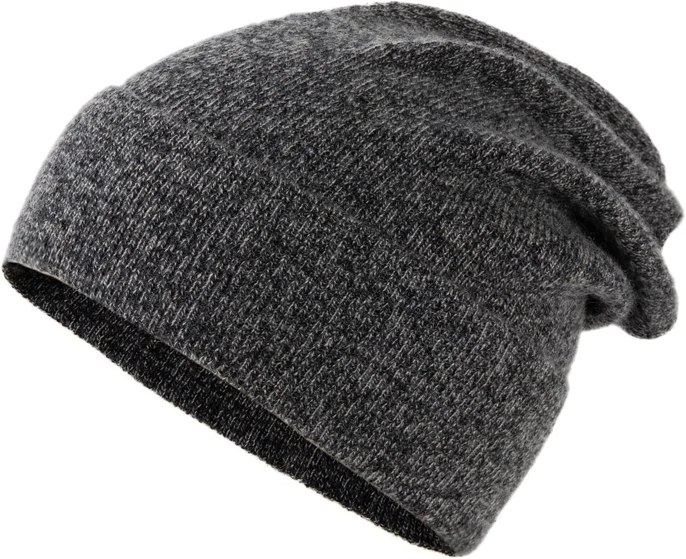 100% Pure Cashmere Beanie for Women and Men, Cuffed Warm Hat with Gift Box