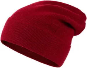 100% Pure Cashmere Beanie for Women and Men, Cuffed Warm Hat with Gift Box