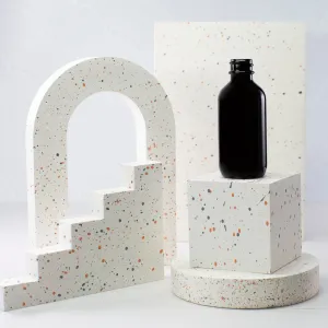 2 oz Black Glass Bottle with 20-400 Neck