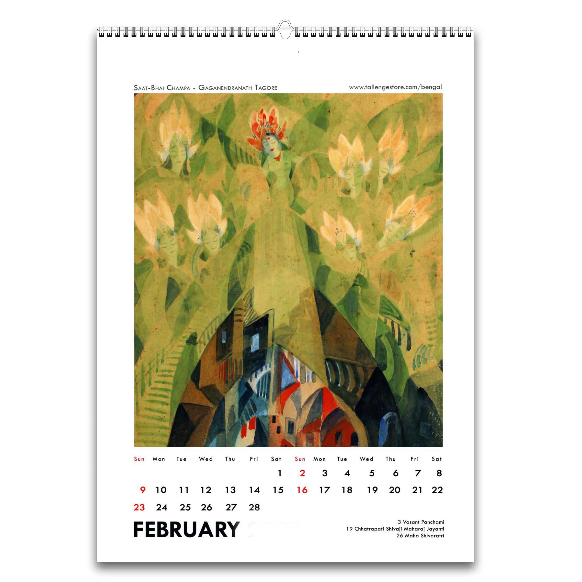 2025 Desk Calendar - Bengal School Of Art