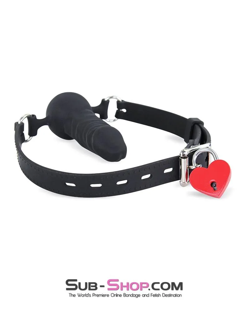9724AE      Red Heart Bondage Gear Padlock