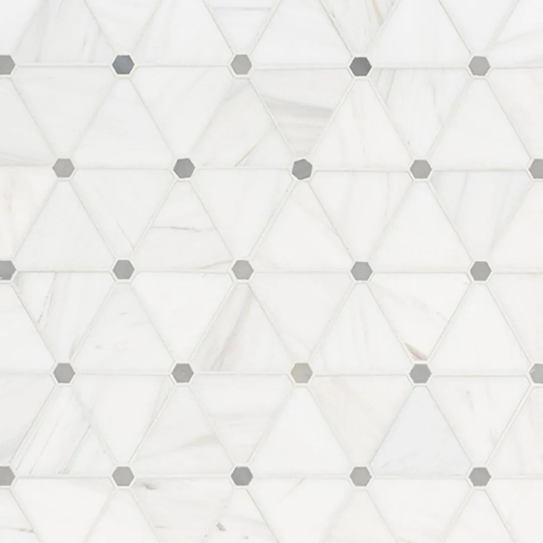 Bianco Dolomite Pinwheel - Stone Tile