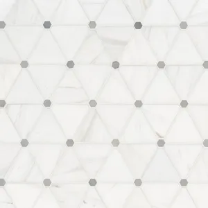 Bianco Dolomite Pinwheel - Stone Tile
