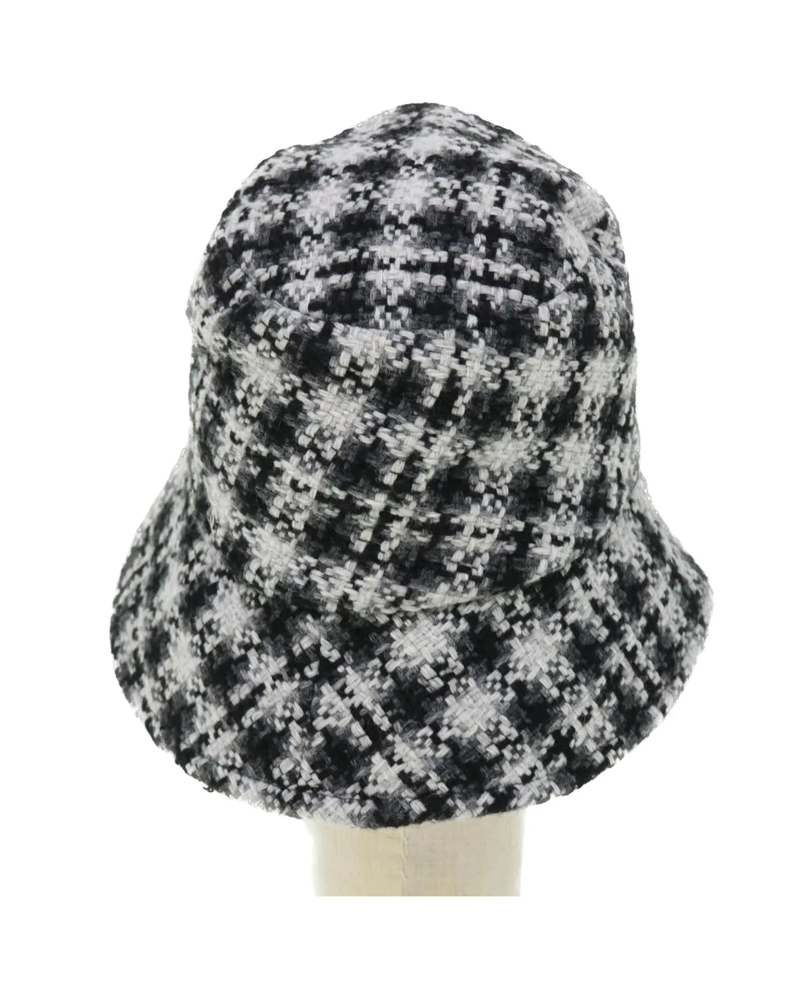 Black and White Wool Coco Mark Hat