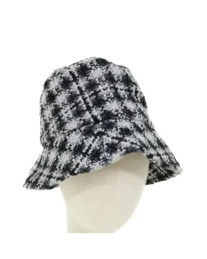 Black and White Wool Coco Mark Hat