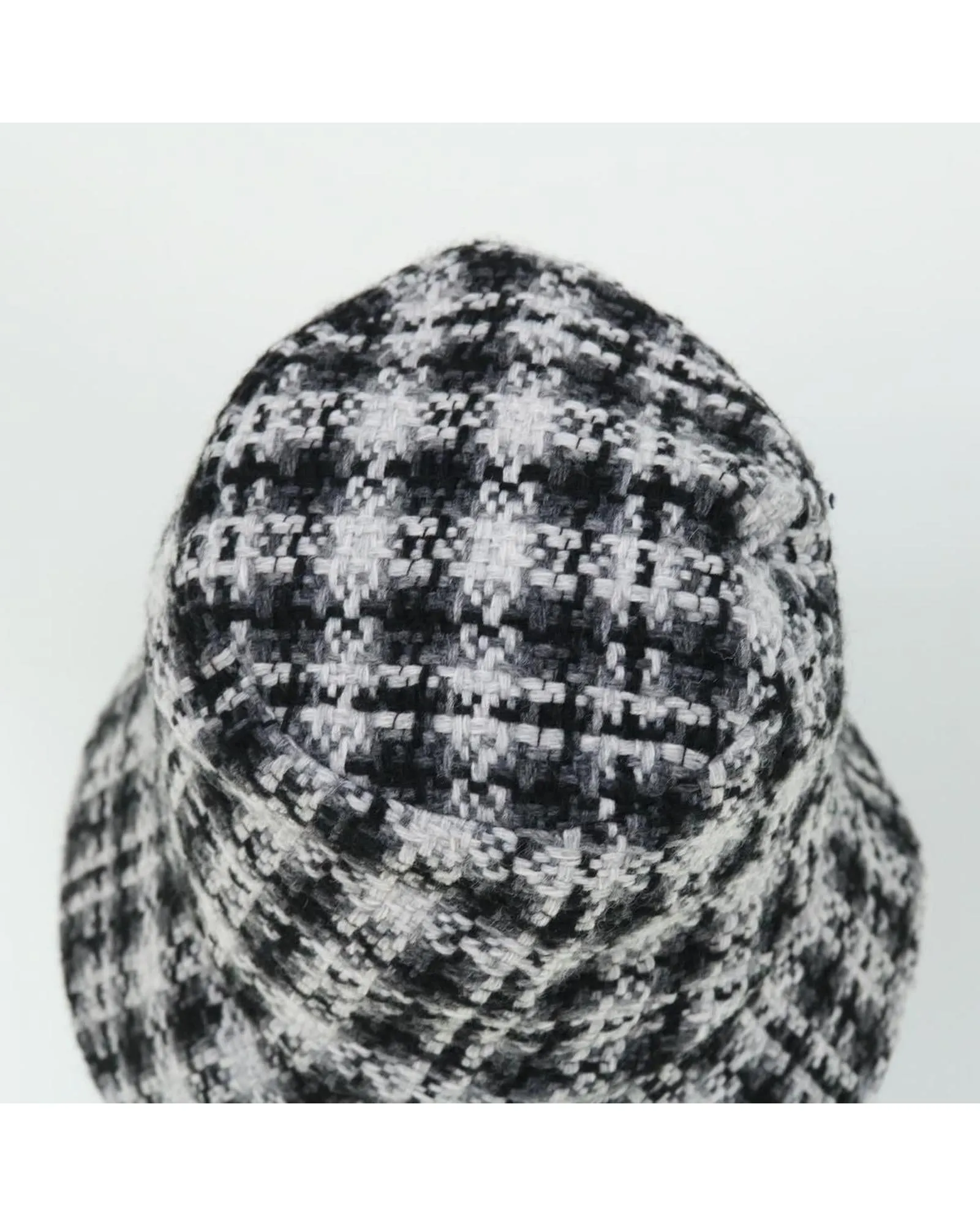 Black and White Wool Coco Mark Hat