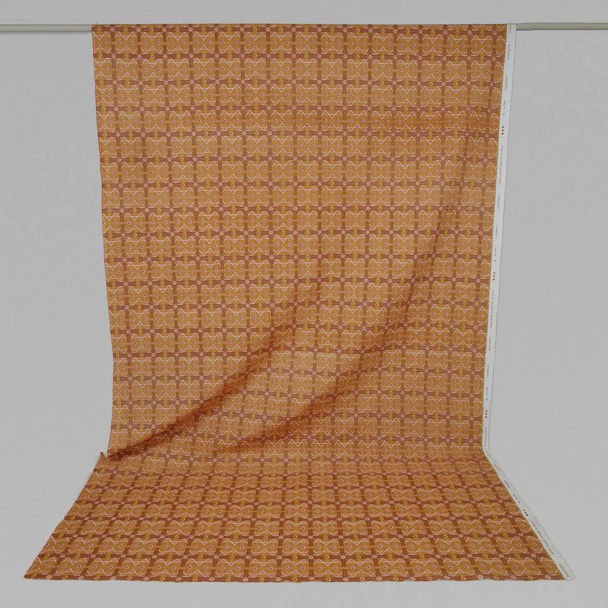 Brown Charbagh Fabric