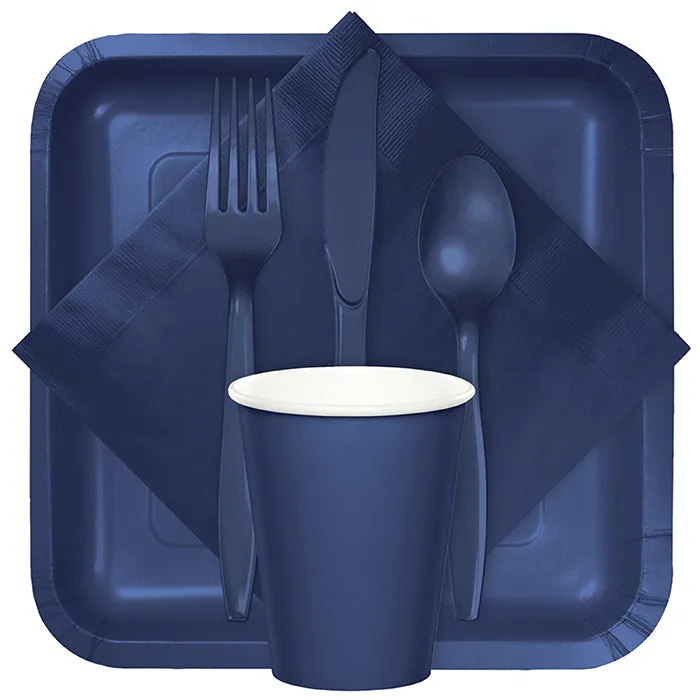 Bulk Navy Assorted Plastic Cutlery (288 per Case)