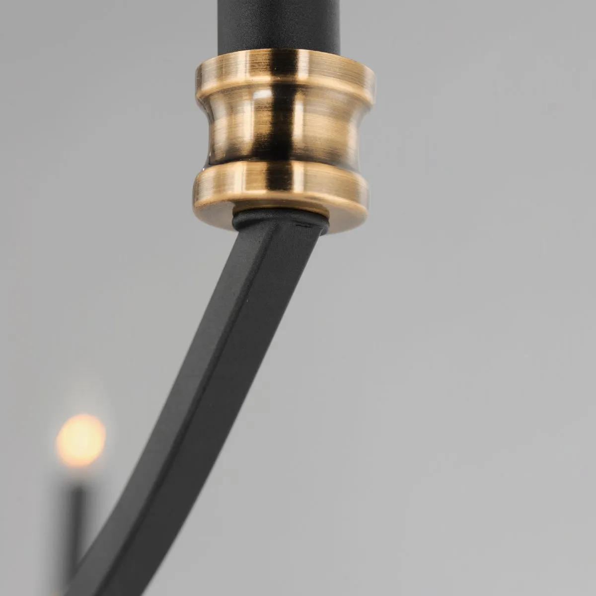Charlton 48 in. 8 Lights Chandelier Black Finish
