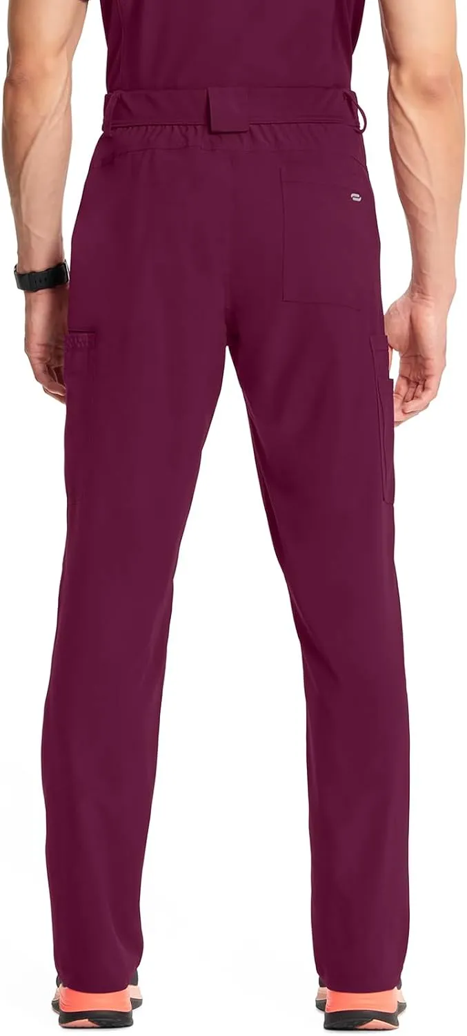 Cherokee Infinity Mens Scrub Pants Modern Fit 6 Pockets Tapered Leg with Drawstring - CK200A