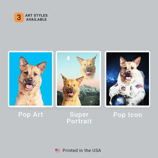 Custom Pet Art Mens Crew Neck T-shirt