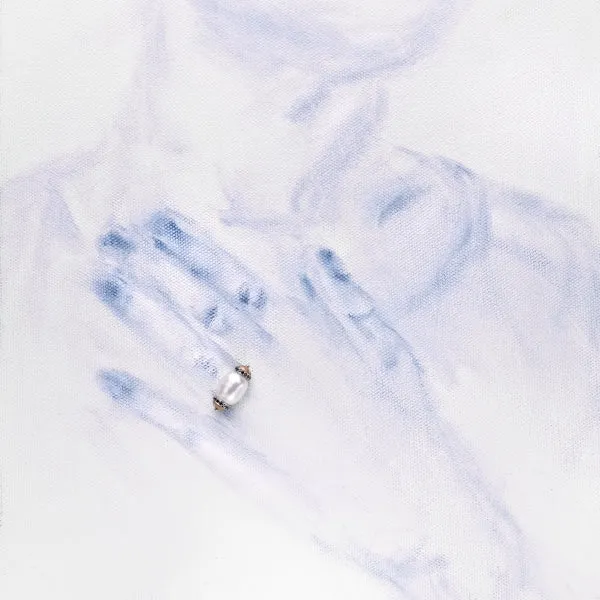 Donna Lacis - Pearl, Black Diamond Ring