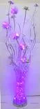 Floor Lamp - Multicolor Lighting - Metal and Glass 58 inch