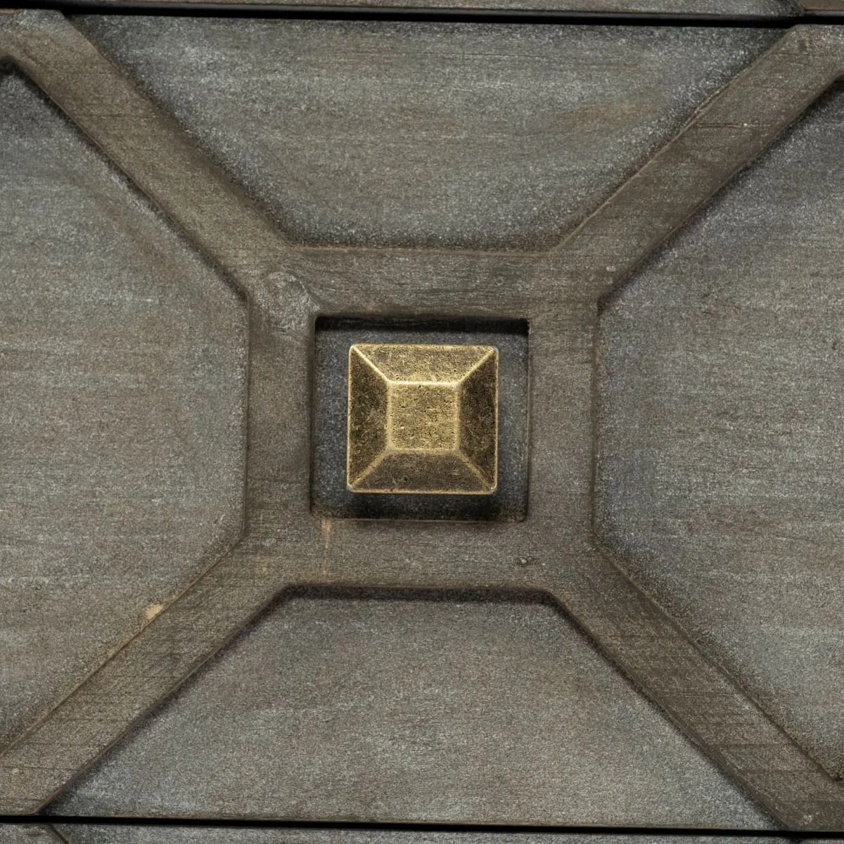 Genevieve Sideboard Gray Wood | Gold Metal