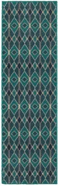 Highlands 6627B Blue Teal Rug