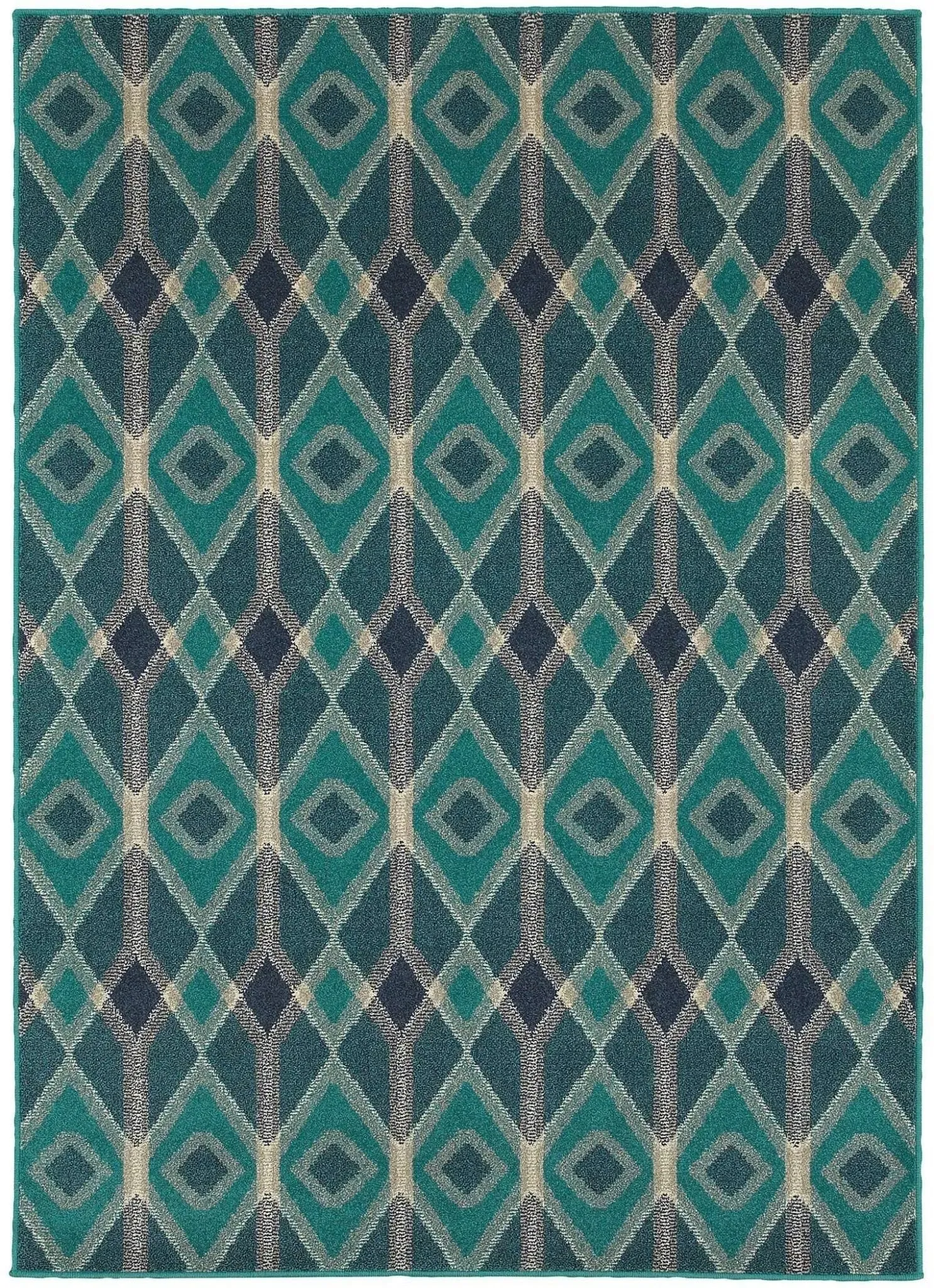 Highlands 6627B Blue Teal Rug