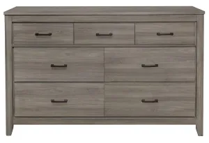 Homelegance Waldorf 7 Drawer Dresser in Dark Gray 1902-5