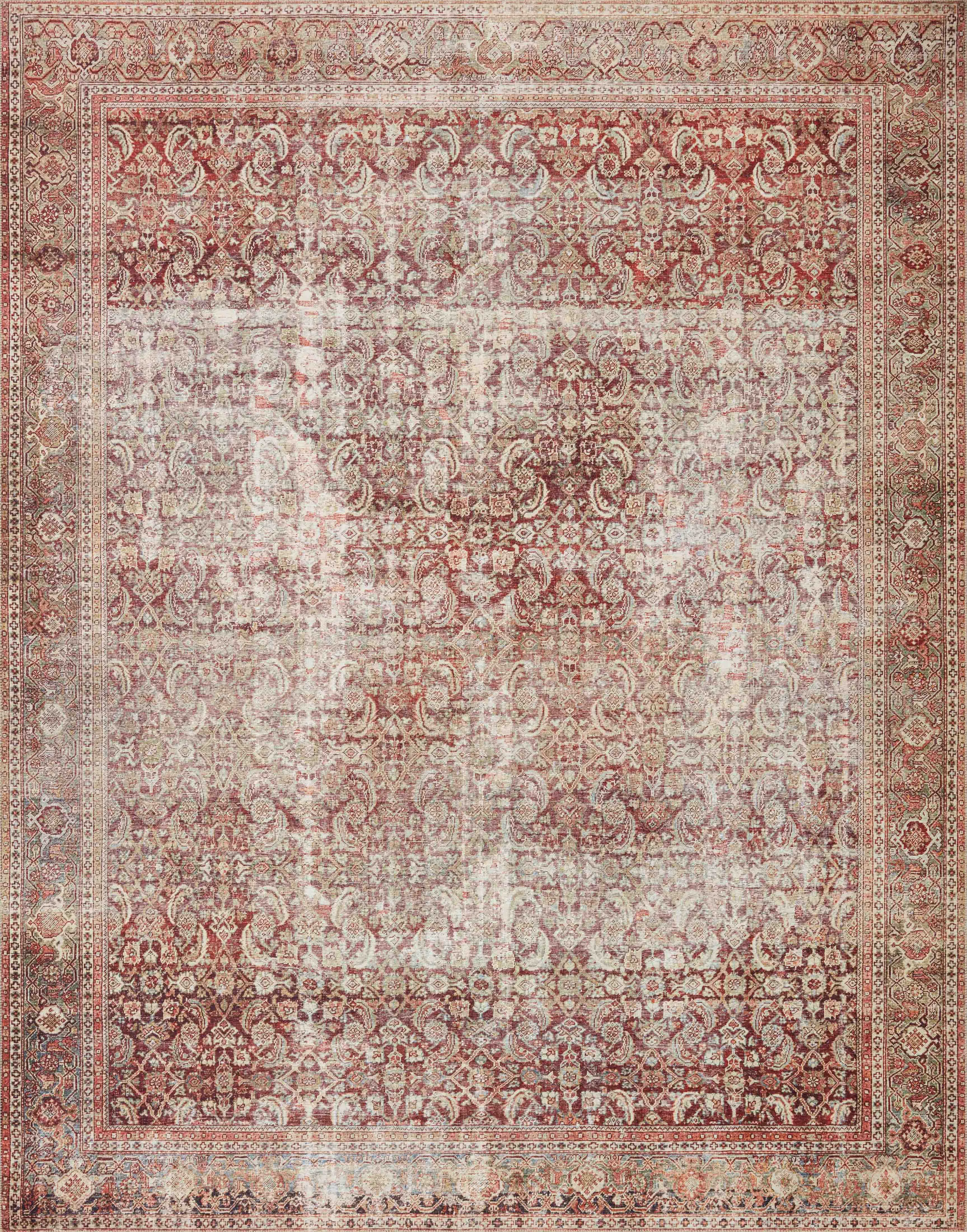 Layla Rug in Cinnamon & Sage