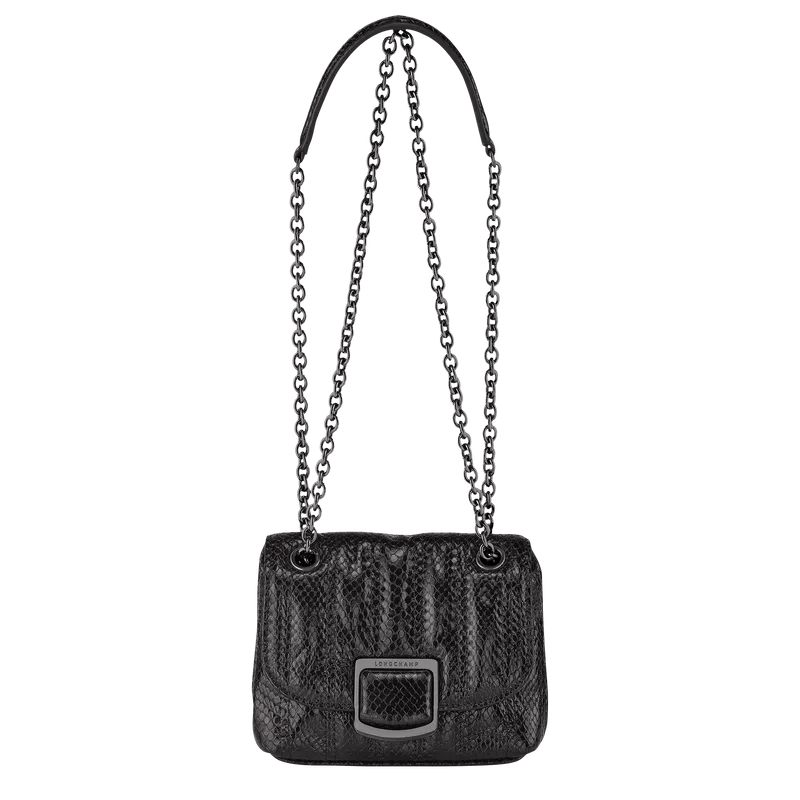 Longchamp - Brioche Serpent Cross Body Bag XS in Black