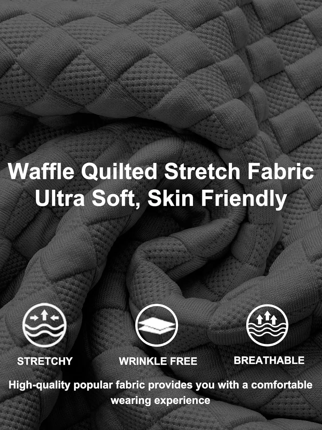 Men's Crewneck Sweatshirts Solid Color Checkered 3D Texture Long Sleeve Casual Basics Pullover Shirt