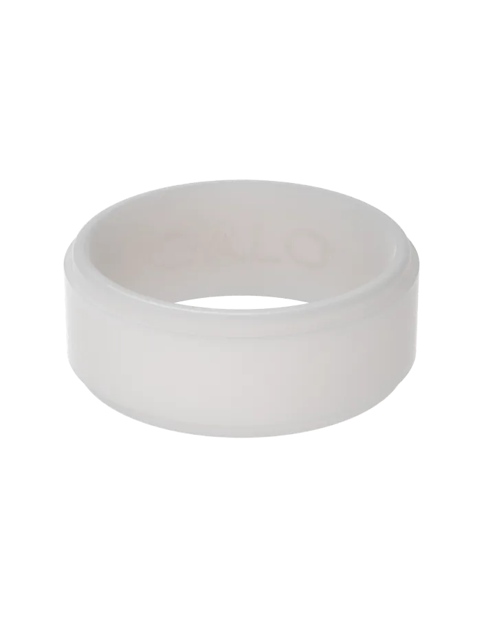 Men's Polished Step Edge Silicone Ring