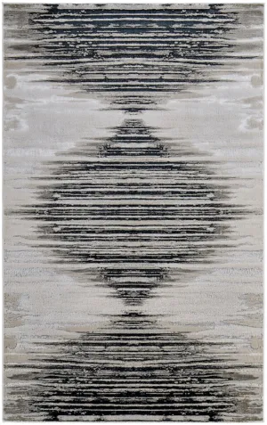 Micah 69439LRF Black/Silver Rug