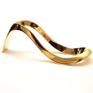 Mr. Brog Metal Lady Shoe Style Tobacco Pipe Stand in Gift Box - Gold