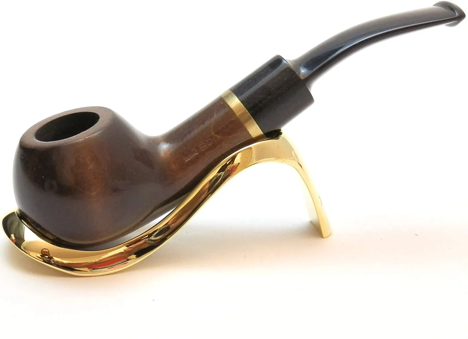 Mr. Brog Metal Lady Shoe Style Tobacco Pipe Stand in Gift Box - Gold