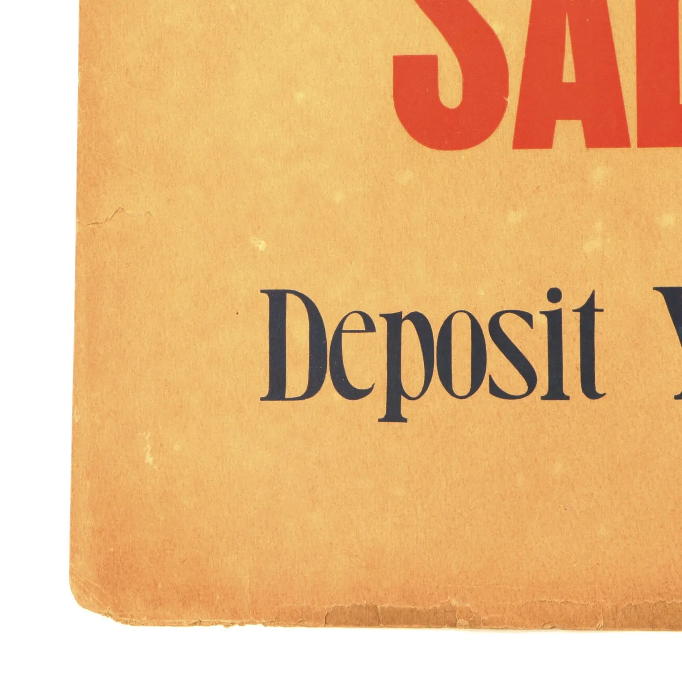 Original U.S. WWII Tin Can Salvage Depot Poster by The War Production Board