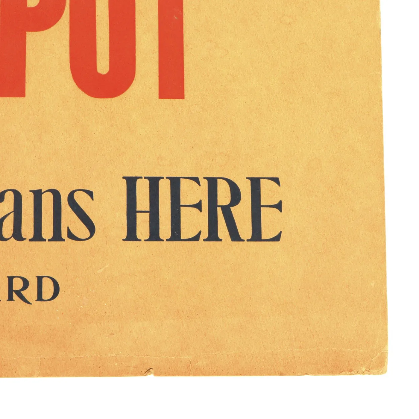 Original U.S. WWII Tin Can Salvage Depot Poster by The War Production Board