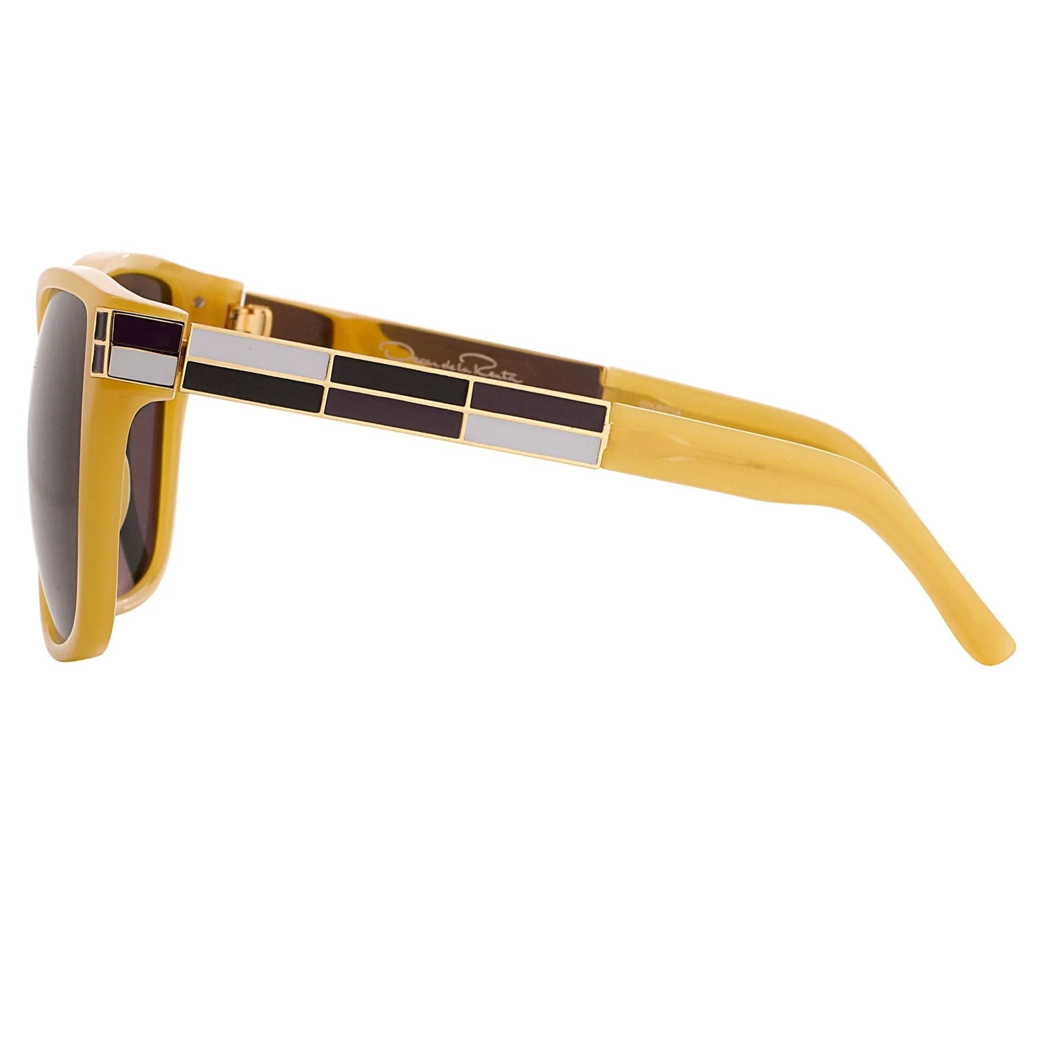 Oscar De La Renta Sunglasses Oversized Gold