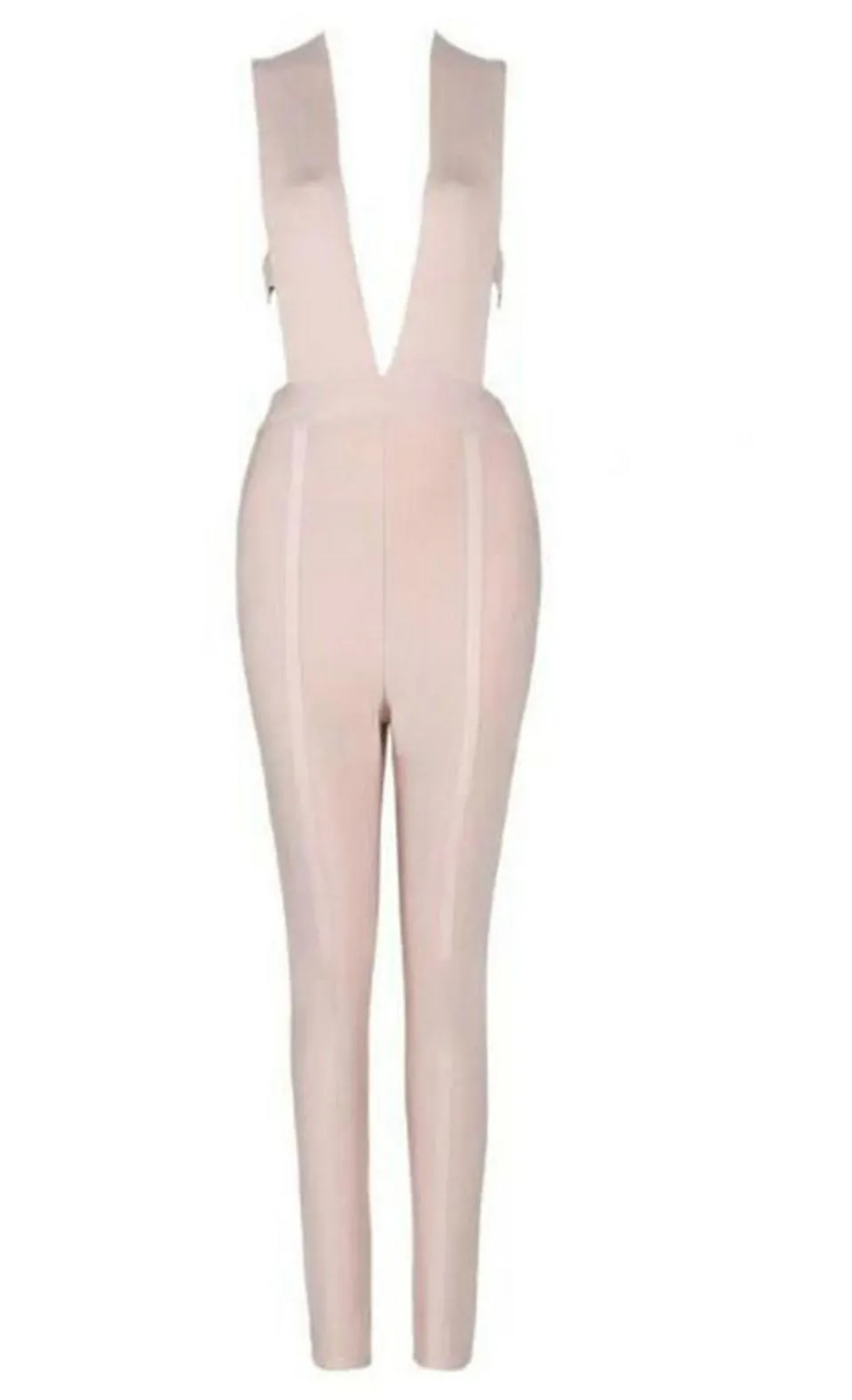 Plunge V Neck Jumpsuit