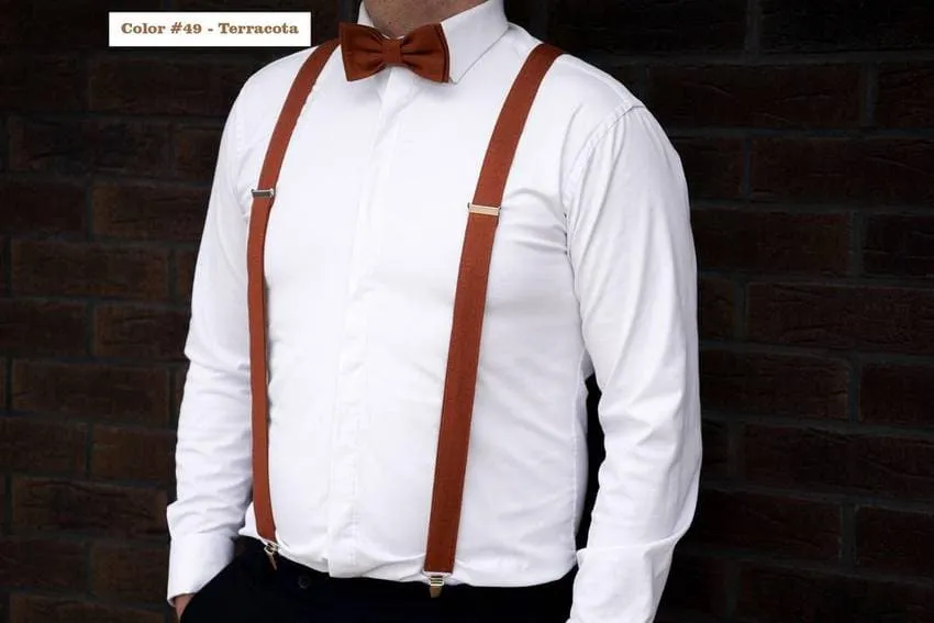Red Bow Tie - Timeless Elegance in Natural Baltic Linen