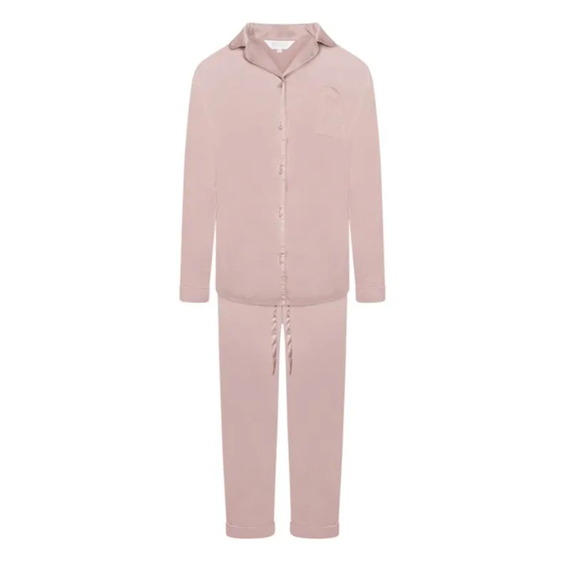 Satin Stretch Trouser PJ- Warm Beige