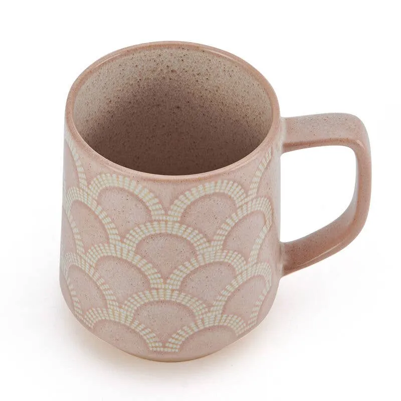 Scalloped Blush Mug