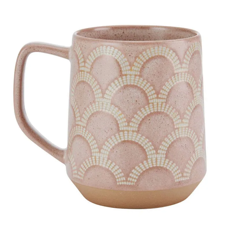 Scalloped Blush Mug