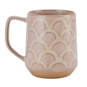 Scalloped Blush Mug