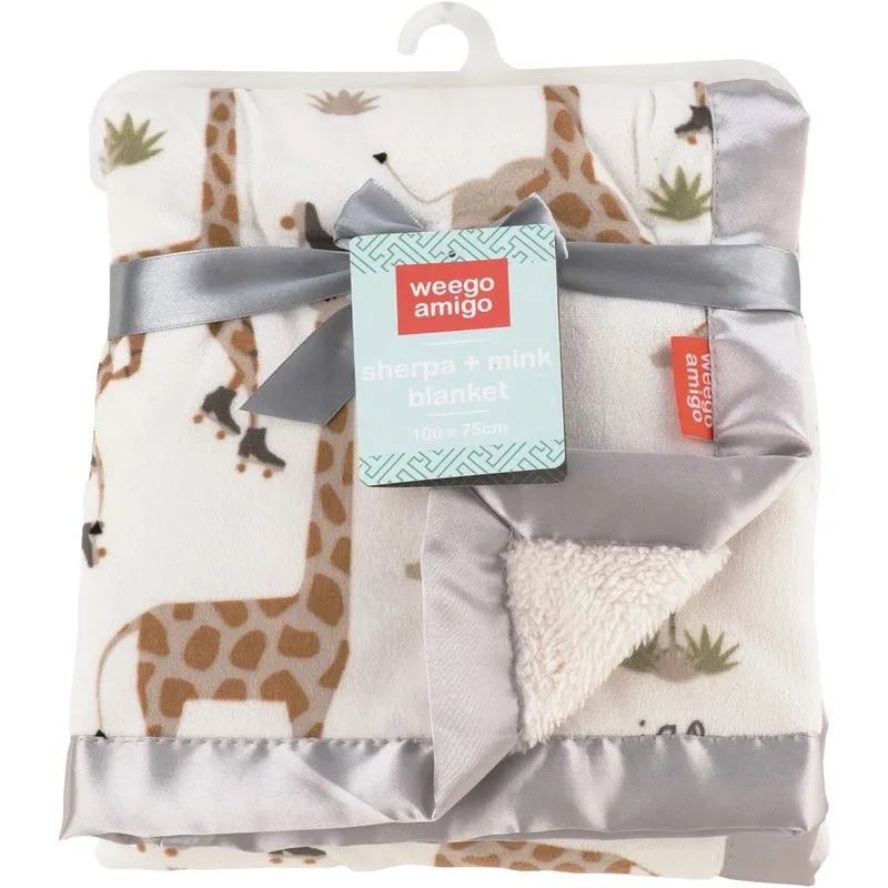 Sherpa   Mink Baby Blanket