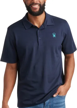 Spyder Mens Performance Polo Shirt - UPF 30  Moisture Wicking Quick Dry Golf Polo - Athletic Polo Shirts for Men (Size: S-XL)