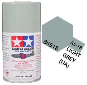 Tamiya 86518 AS-18 Light Gray (IJA) Aircraft Lacquer Spray Paint 100ml