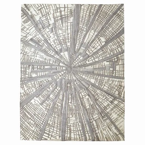 Vortex Rug - Ivory/Natural/Grey - 5 Sizes