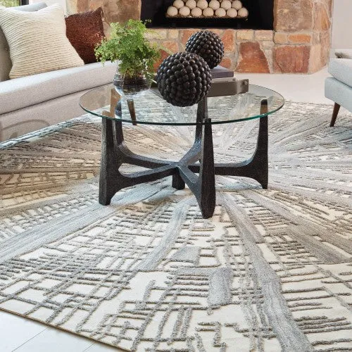 Vortex Rug - Ivory/Natural/Grey - 5 Sizes