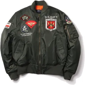 Winter Tactical Military Bomber Flight Jacket Air Force Army Vintage Motorcycle US NAVY Hip Hop Outwear Coats for men