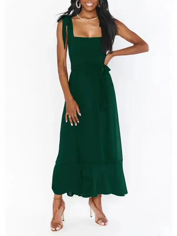 Women’s Elegant and Fashionable Commuter Slit French High-end Sense Dress