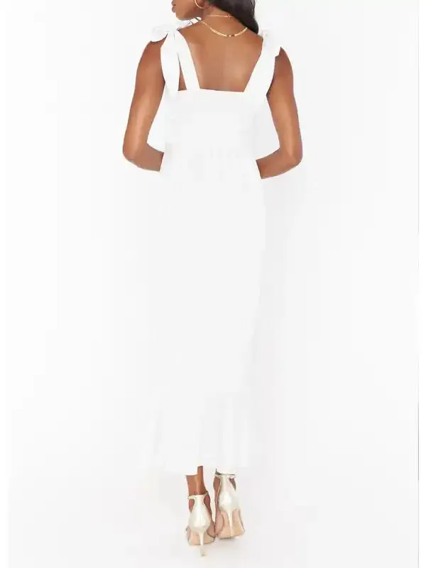 Women’s Elegant and Fashionable Commuter Slit French High-end Sense Dress