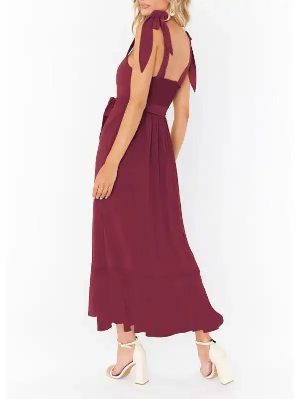 Women’s Elegant and Fashionable Commuter Slit French High-end Sense Dress