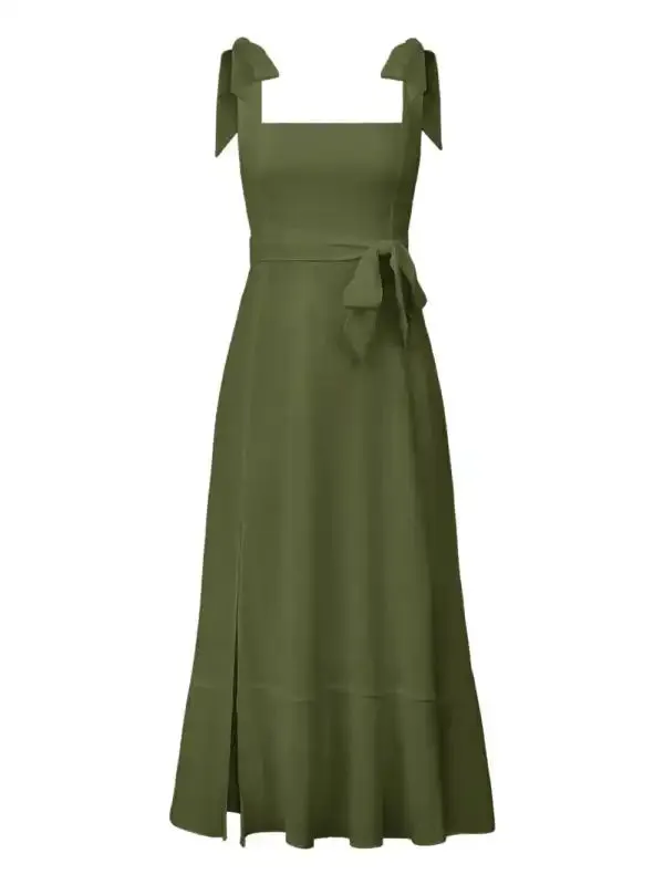 Women’s Elegant and Fashionable Commuter Slit French High-end Sense Dress