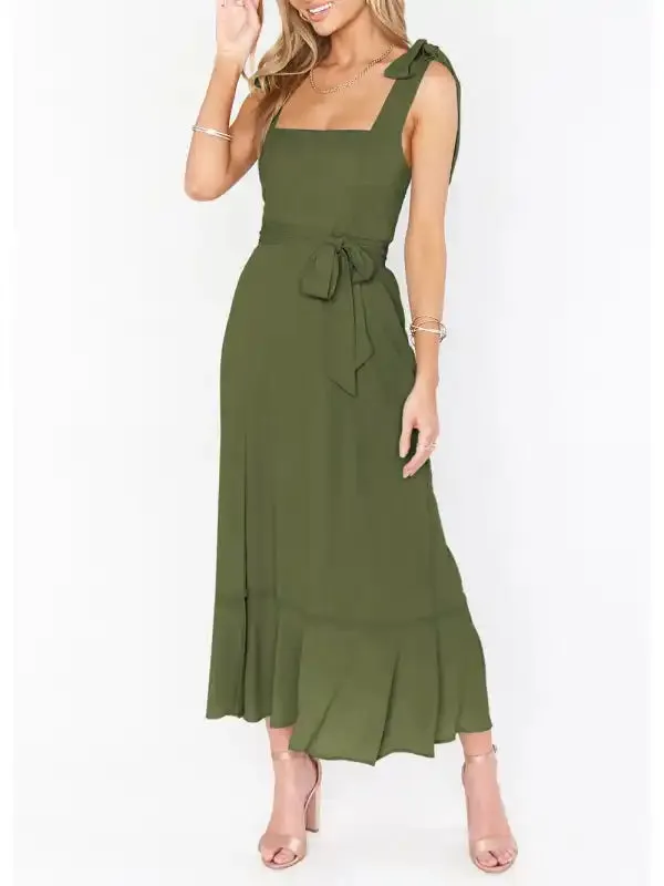Women’s Elegant and Fashionable Commuter Slit French High-end Sense Dress