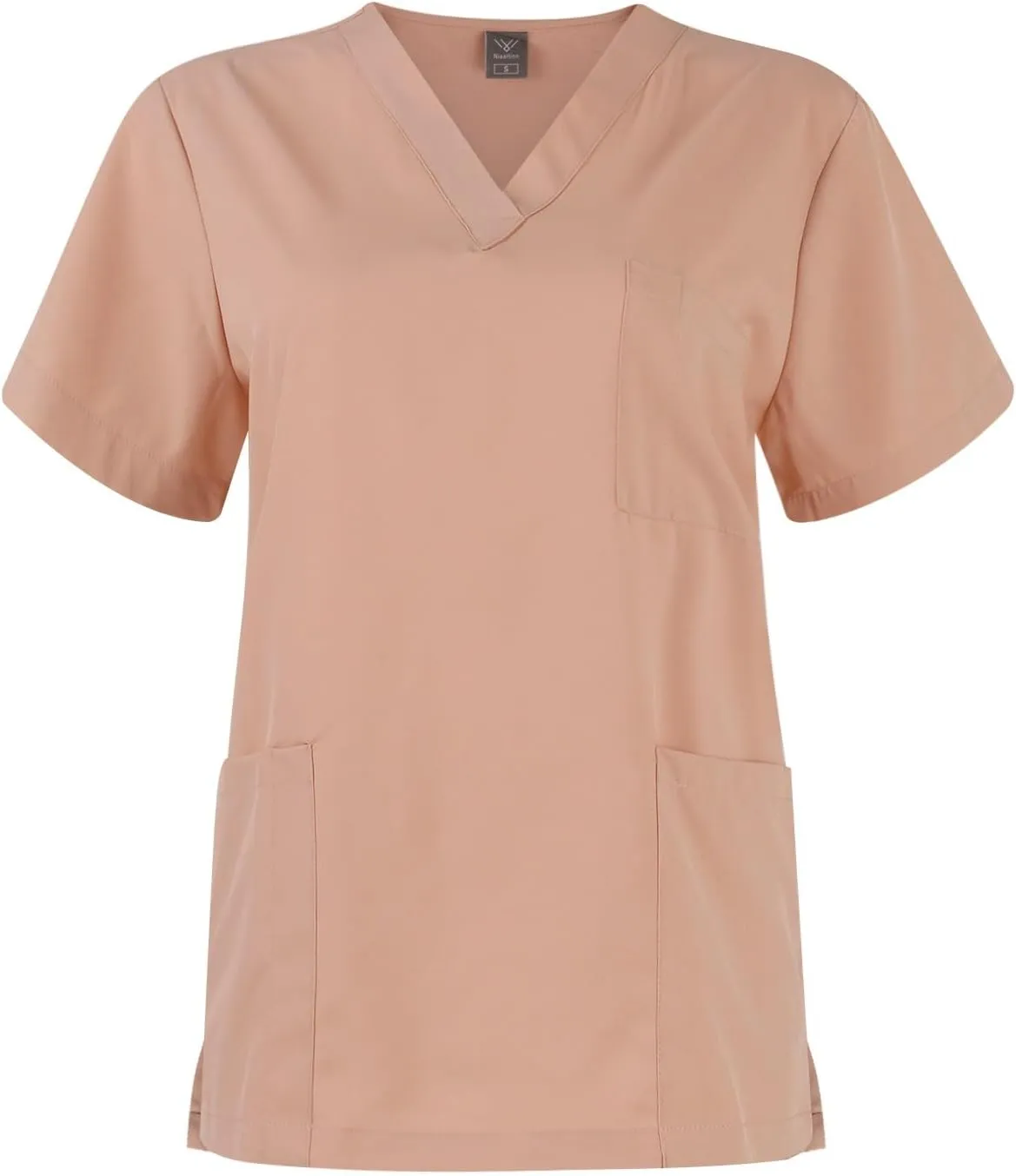 Women's V-Neck Stretch Fit Scrub Top & Jogger Scrubs Pants Multi Pocket Medical Nurse Uniforms Set